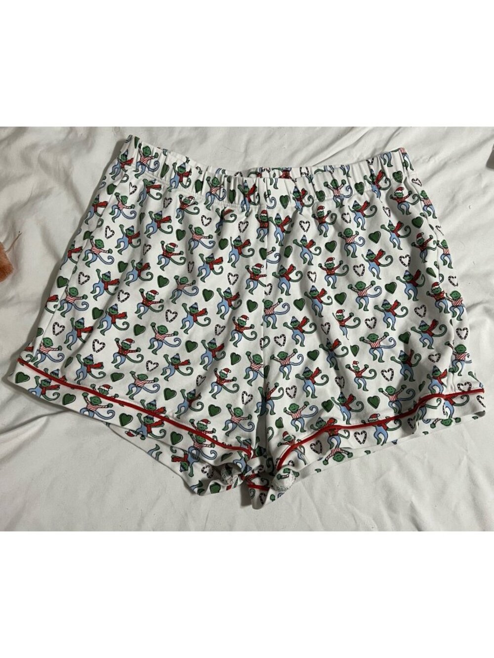 Roller Rabbit Christmas Monkey Shorts Size XXS